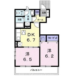 メゾン・ド・ジュネスＫ　２の物件間取画像